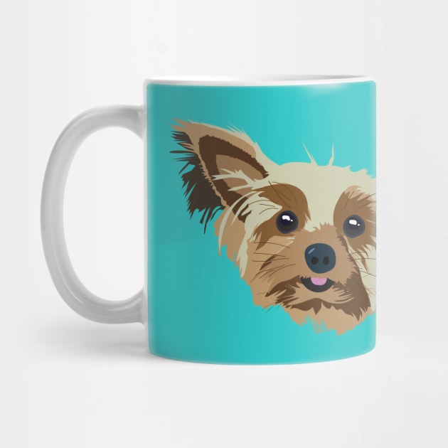 Ellie the Yorkie – Cute Dog Art by Design Garden